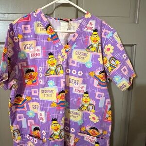 Sesame Street Women's Pajama Top - Purple and Pink